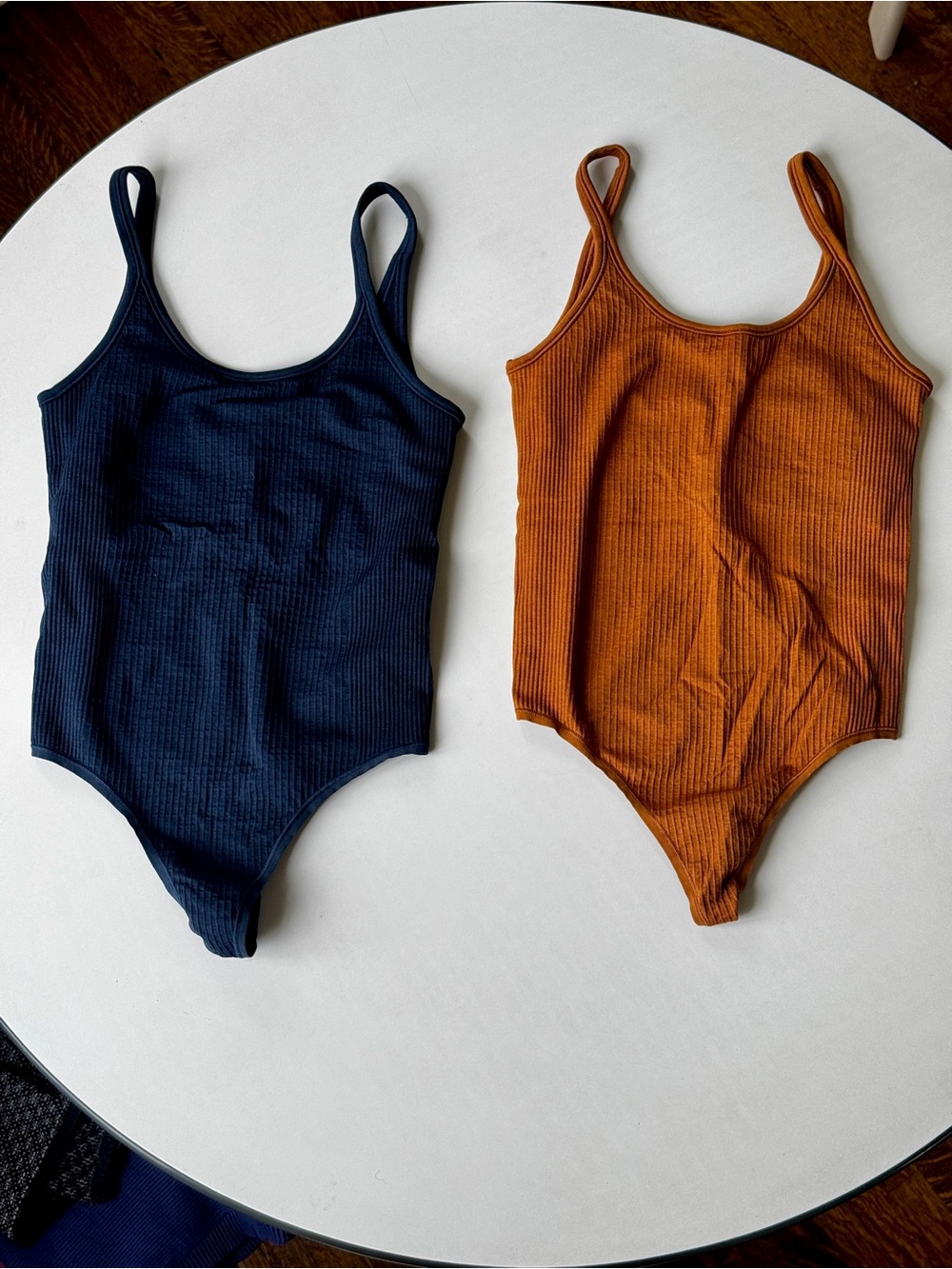 Lululemon ribbed bodysuits size 2 lot of two
